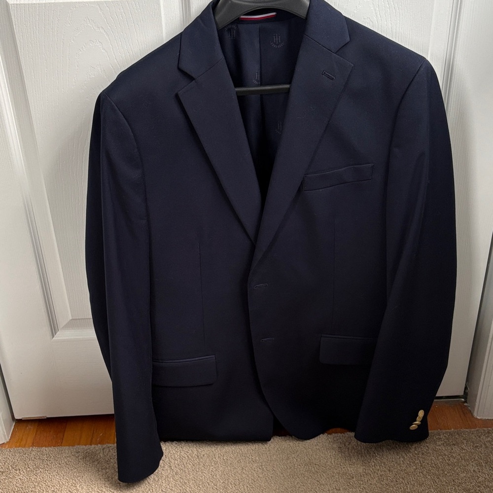 Tommy Hilfiger Dark Navy Two-Button Sport Coat